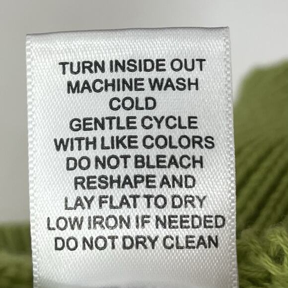 Single Thread Size S Pullover Crewneck Sweater Peasant Ruffle Coquette Green - Picture 7 of 7